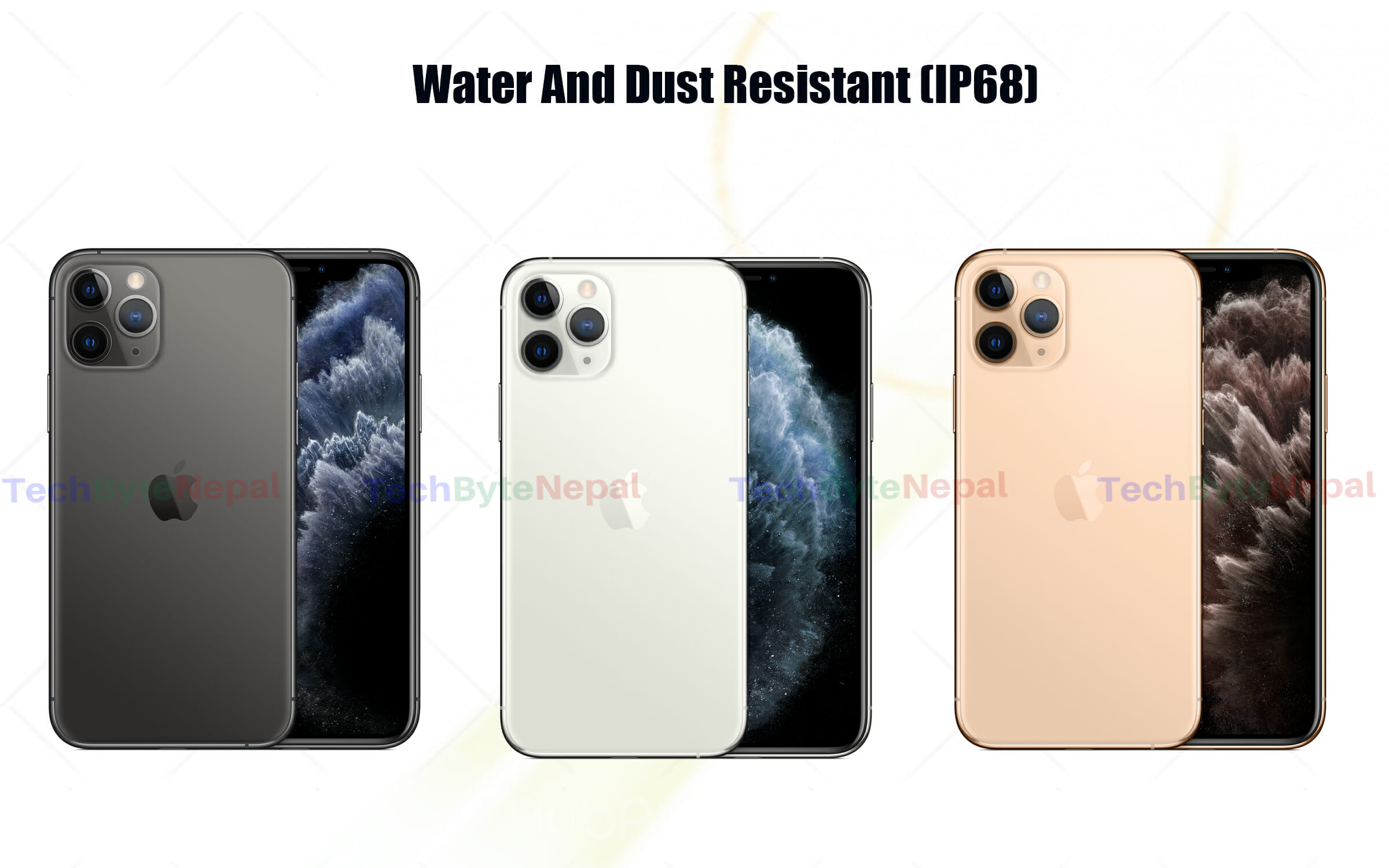 iPhone 11 Pro has dust and water resistance