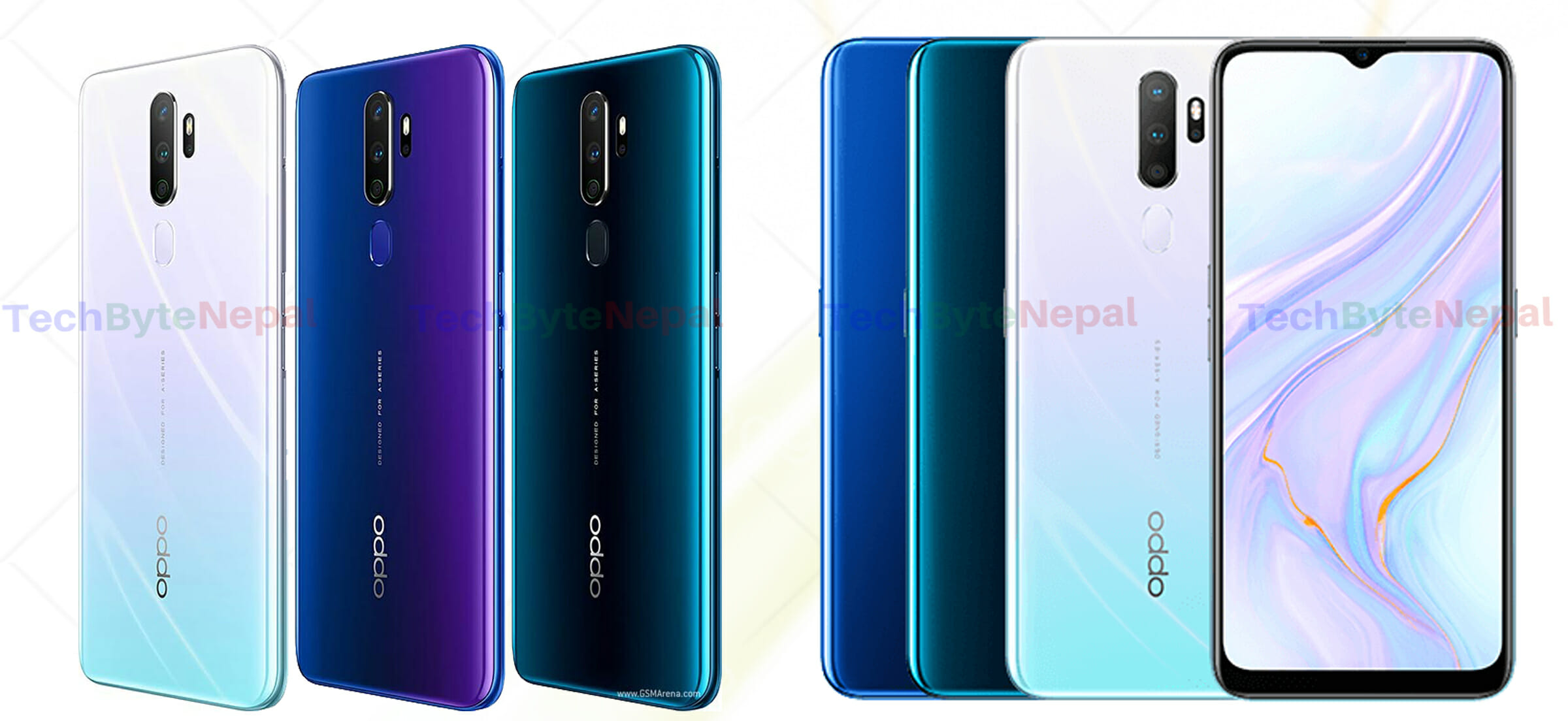 Oppo A9 color variants